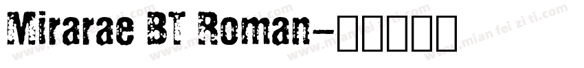 Mirarae BT Roman字体转换